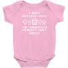 i went outside once Baby Bodysuit