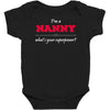 i'm a nanny what's your superpower Baby Bodysuit