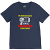 i'm here because you broke something V-Neck Tee