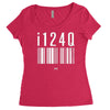 i124q Women's Triblend Scoop T-shirt