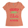 jolliest bunch of elves this side of the nuthouse Women's Triblend Scoop T-shirt