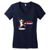i tried it at home Women's V-Neck T-Shirt