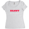 i'm a nanny what's your superpower Women's Triblend Scoop T-shirt