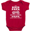 i'm a biker papa just like a normal papa except much cooler Baby Bodysuit