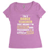 i'm a dance teacher, that means i'm creative cool passionate &amp; a littl Women's Triblend Scoop T-shirt