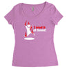 i tried it at home Women's Triblend Scoop T-shirt