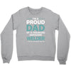 i'm a proud dad of freaking awesome welder Crewneck Sweatshirt