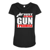 just one more gun i promise Maternity Scoop Neck T-shirt