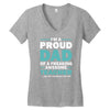 i'm a proud dad of a freaking awesome teacher. (yes she bought me this Women's V-Neck T-Shirt