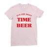 it's the most wonderful time for a beer Ladies Fitted T-Shirt