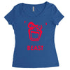 instinct attention gorilla beast Women's Triblend Scoop T-shirt