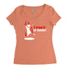 i tried it at home Women's Triblend Scoop T-shirt