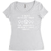 i went outside once Women's Triblend Scoop T-shirt
