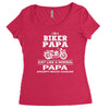 i'm a biker papa just like a normal papa except much cooler Women's Triblend Scoop T-shirt