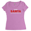 i'm not santa but you can sit on my lap Women's Triblend Scoop T-shirt