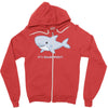 it's shark week y'all Zipper Hoodie