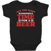 it's the most wonderful time for a beer Baby Bodysuit
