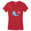 i'm a unicorn mermaid! Women's V-Neck T-Shirt