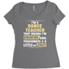i'm a dance teacher, that means i'm creative cool passionate &amp; a littl Women's Triblend Scoop T-shirt