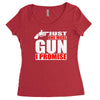 just one more gun i promise Women's Triblend Scoop T-shirt