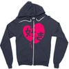 kawaii suki cute heart tee japanese kanji Zipper Hoodie