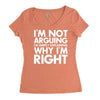 i'm not arguing i'm simply explaining why i'm right Women's Triblend Scoop T-shirt