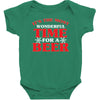 it's the most wonderful time for a beer Baby Bodysuit