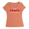 i'm not santa but you can sit on my lap Women's Triblend Scoop T-shirt