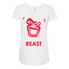 instinct attention gorilla beast Maternity Scoop Neck T-shirt