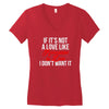 if it's not a love like roseanne &amp; dan i don't want it Women's V-Neck T-Shirt