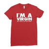 i'm a virgin but this is an old shirt Ladies Fitted T-Shirt