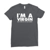i'm a virgin but this is an old shirt Ladies Fitted T-Shirt