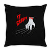 it creeps Throw Pillow