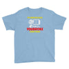 i'm here because you broke something Youth Tee