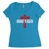 jesus highway to heaven Women's Triblend Scoop T-shirt