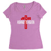 jesus highway to heaven Women's Triblend Scoop T-shirt
