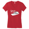 i'm on a boat Women's V-Neck T-Shirt