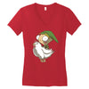 invader link Women's V-Neck T-Shirt