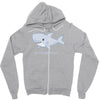 it's shark week y'all Zipper Hoodie