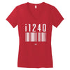 i124q Women's V-Neck T-Shirt