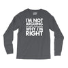 i'm not arguing i'm simply explaining why i'm right Long Sleeve Shirts