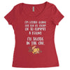 ice cream or a felony Women's Triblend Scoop T-shirt