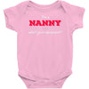 i'm a nanny what's your superpower Baby Bodysuit