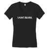 i.hunt.bears Women's V-Neck T-Shirt