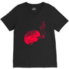 joint smoking brain V-Neck Tee