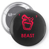 instinct attention gorilla beast Pin-back button