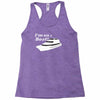 i'm on a boat Racerback Tank