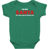 i'm not santa but you can sit on my lap Baby Bodysuit