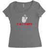 it all starts Women's Triblend Scoop T-shirt