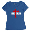 jesus highway to heaven Women's Triblend Scoop T-shirt